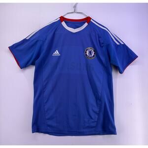 Vintage Chelsea FC 2010-11 Adidas Soccer Jersey Blue SizeM/L
